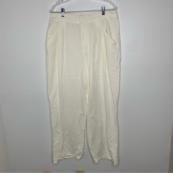 Maeve by Anthropologie cream wide leg pants - Picture 1 of 13